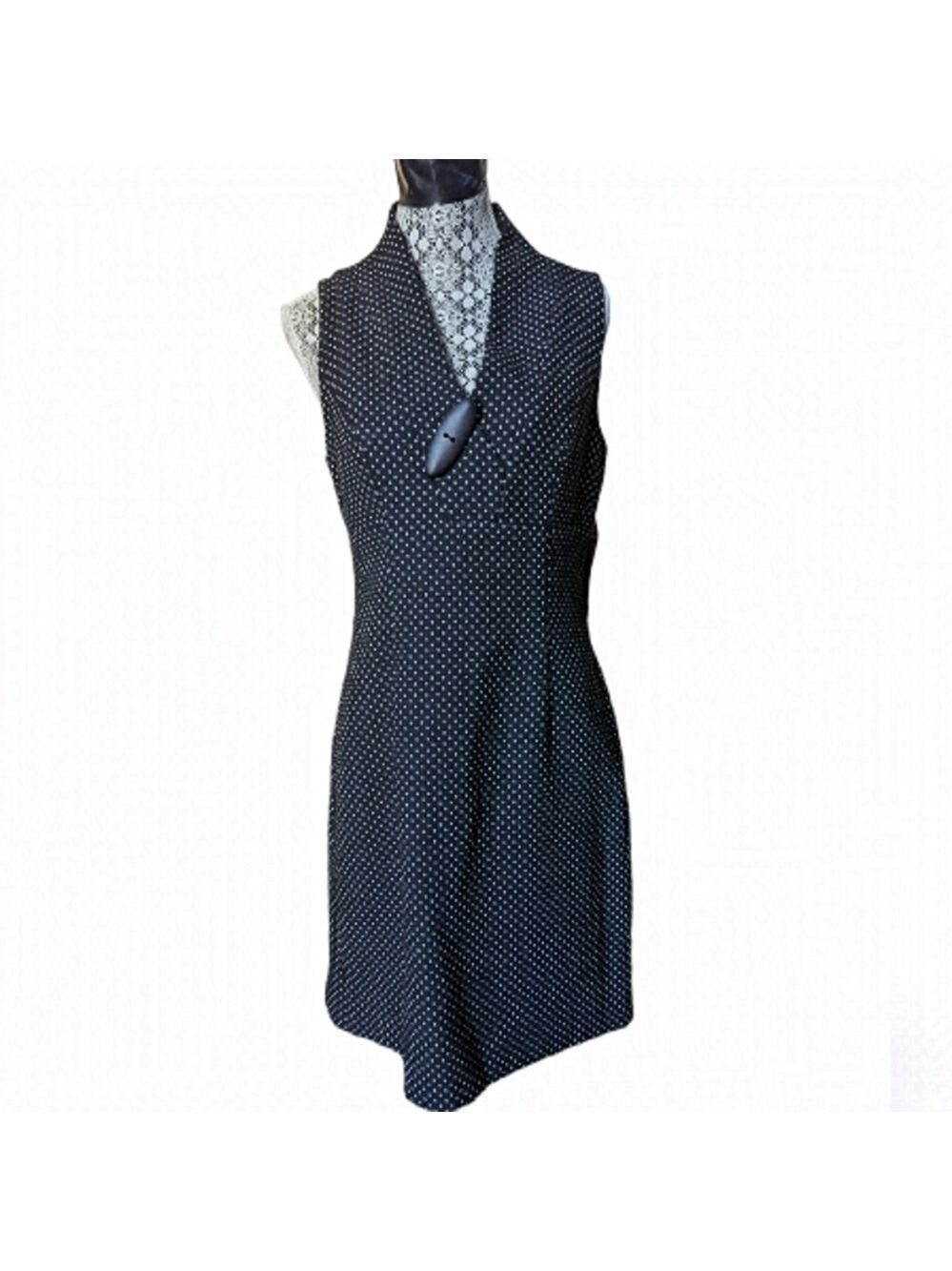 Sweet Chemise Black Dot Dress